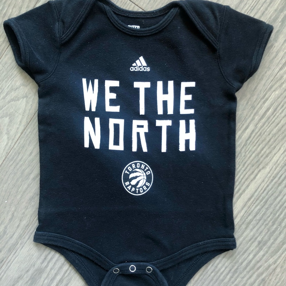 Adidas Black 'We The North' Baby bodysuit